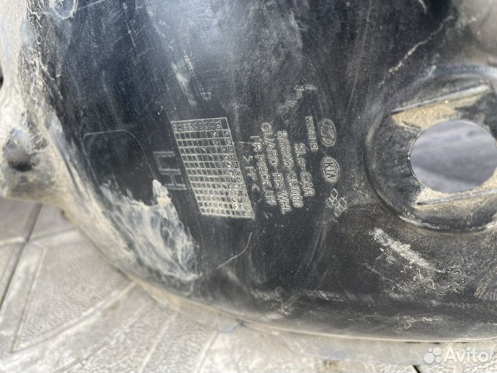 Подкрылок задний правый kia sportage 3