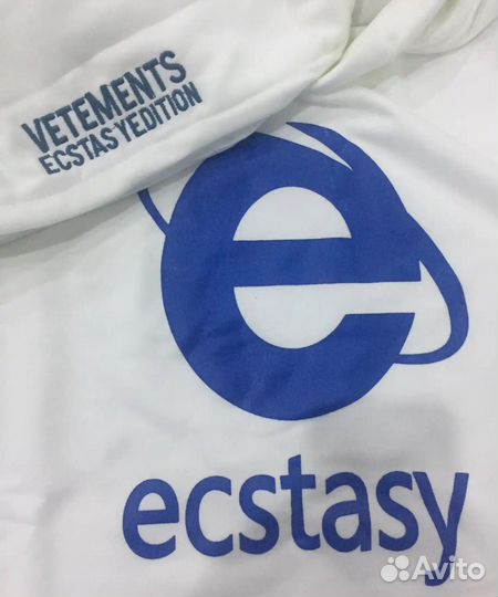 Vetements худи ecstasy (Цвет - Белый)