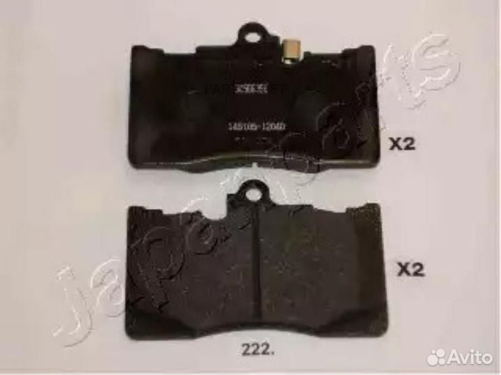 Japanparts PA222AF Колодки торм.диск