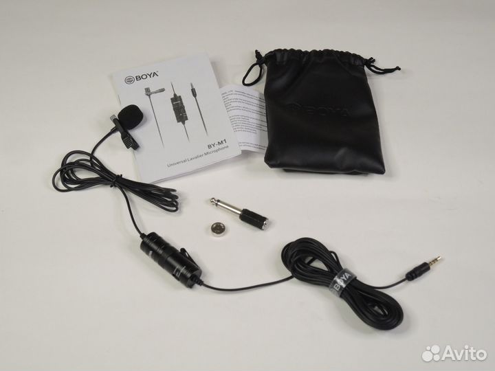 Петличный микрофон boya m-1