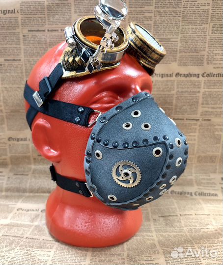 Маски, респираторы в стиле стимпанк, киберпанк