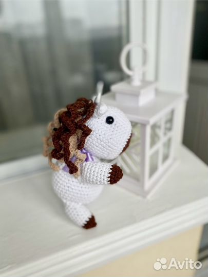 Вязаный единорог. Амигуруми