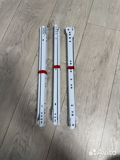 Роликовые направляющие для ящиков 400 мм