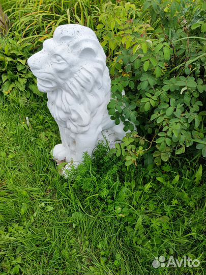 Лев бетонный, фигура для сада