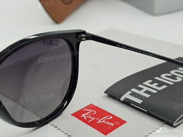 Очки Ray Ban Erika 4171 Polarized Серый Градиент