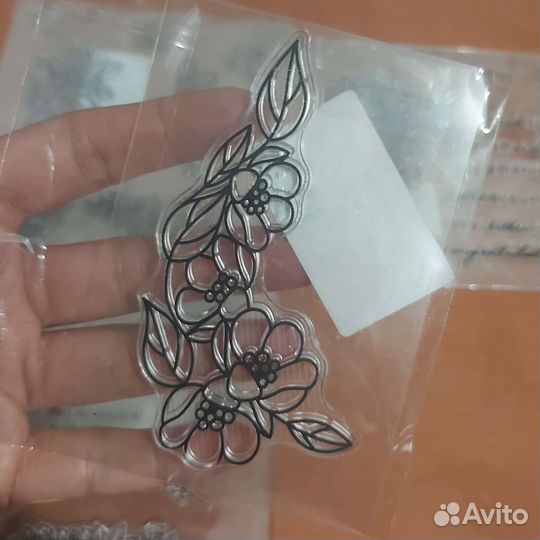 Прозрачные силиконовые штампы для скрапбукинга