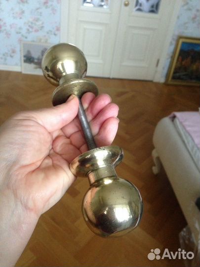 Ручка латунная дверная