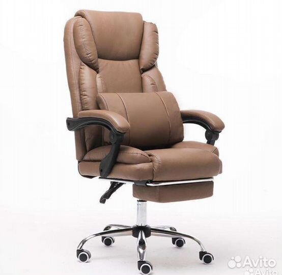 Компьютерное кресло руководителя с подушкой