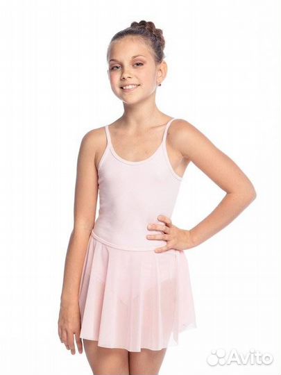 Г 4.03 Костюм гимнастический для девочек белый (11