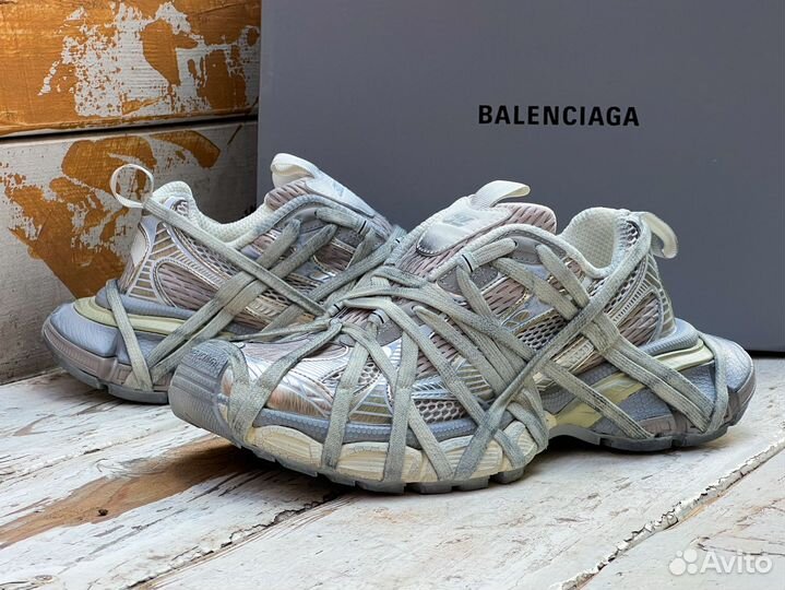 Balenciaga 3XL Extreme Lace Sneaker Brown/Grey