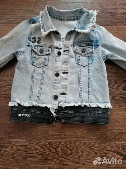 Джинсовая куртка детская 116
