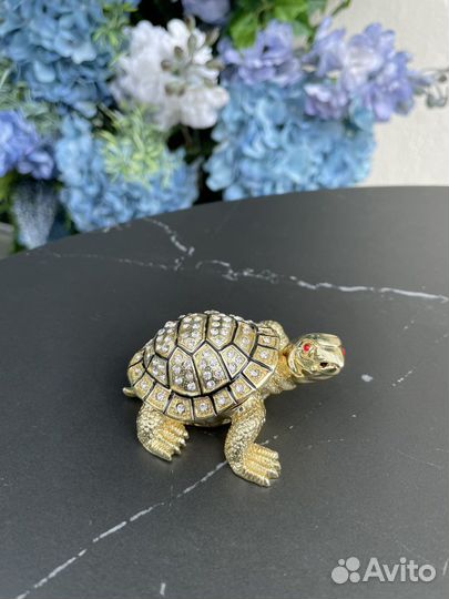 Декоративная статуэтка шкатулка черепаха