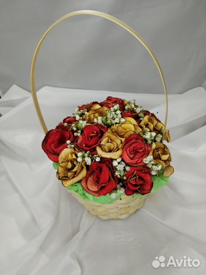 Корзина из роз