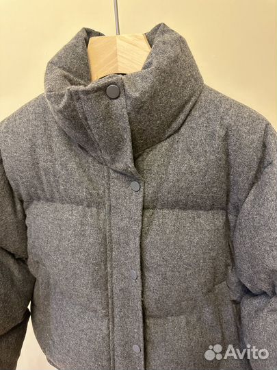 Шерстяной Пуховик Зима Корея Размер М