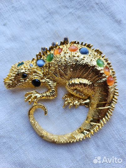 Брошь Ящерица Игуана