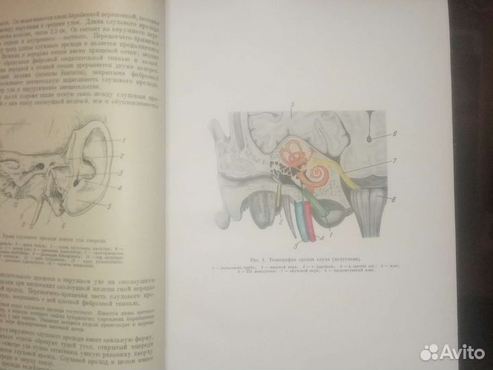 Старинная Книга про болезни уха горла носа 1947 г