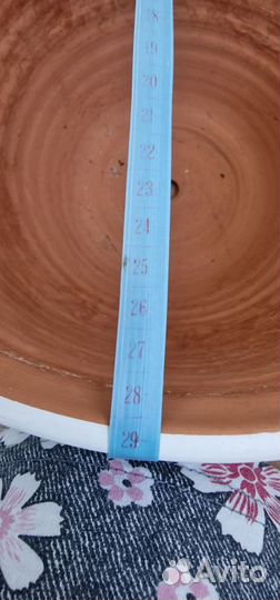 Большой цветочный горшок керамика