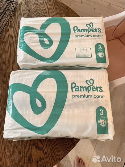 Pampers premium care 3 38 шт