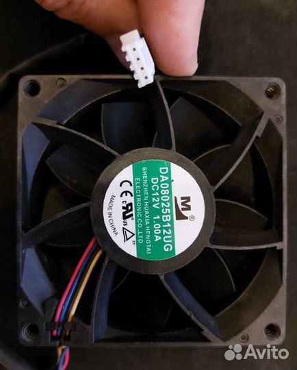 Вентилятор 80x80 для блока питания P21 whatsminer