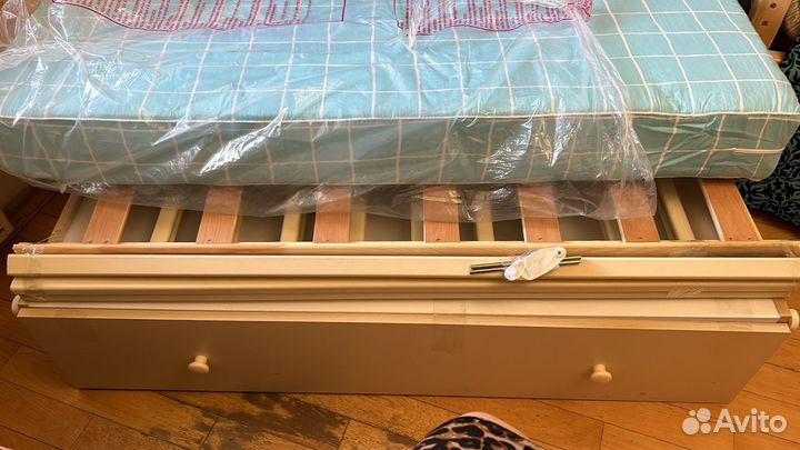 Детская кровать для новорожденных с ящиком