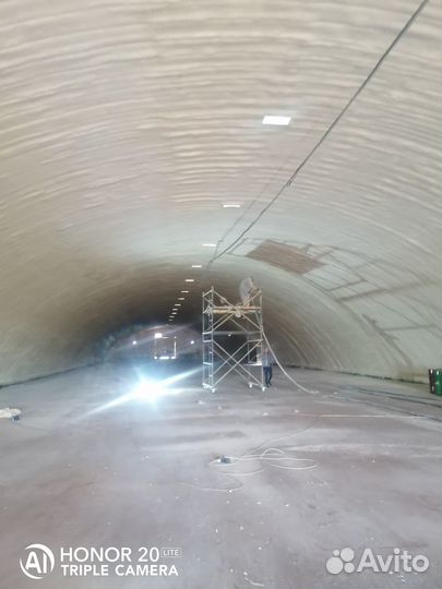 Утепление ангаров пенополиуретаном ППУ напыление