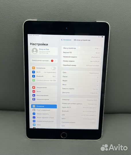 iPad mini 4 cellular