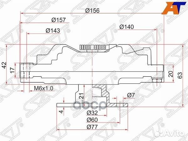 Вискомуфта nissan patrol / safari TD42T ST-2108