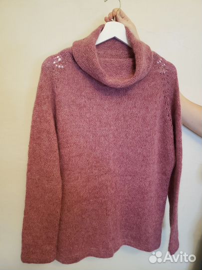 Свитер женский, натуральная шерсть (связан вручную