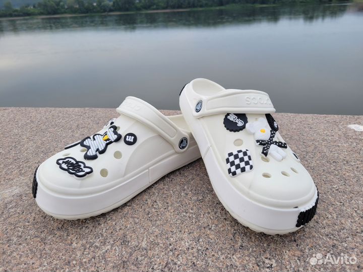 Crocs сабо яркие, мягкие унисекс