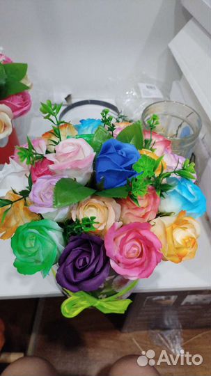 Мыльные розы букеты