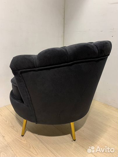 Дизайнерское кресло ракушка Pearl black черный