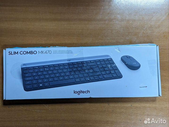 Беспроводные клавиатура и мышь Logitech MK470
