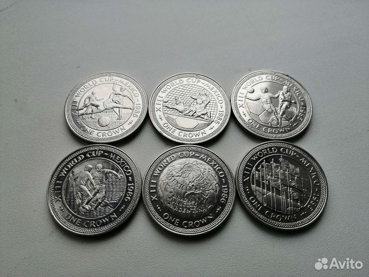 Монеты на тему спорта, футбол, хоккей, Олимпиады