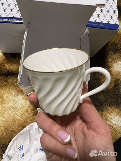 Чайная пара императорский фарфоровый завод