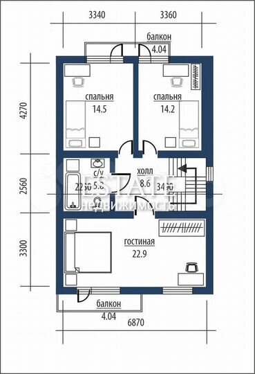 Таунхаус 210 м² на участке 2 сот.