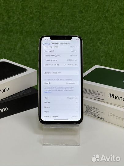 iPhone X, 256 ГБ