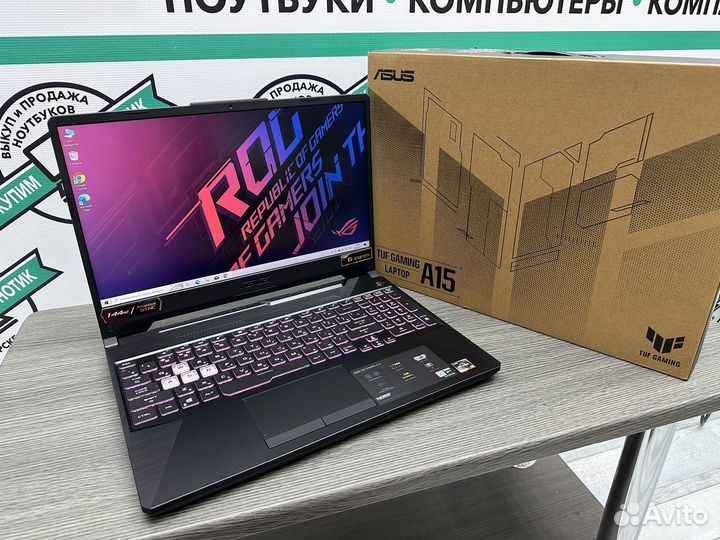 2023 Asus TUF 12 ядер Ryzen 5 144Hz 8G GTX1650 SSD