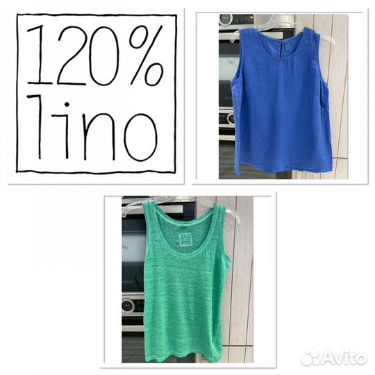 Женская майка топ 120 lino, оригинал Италия