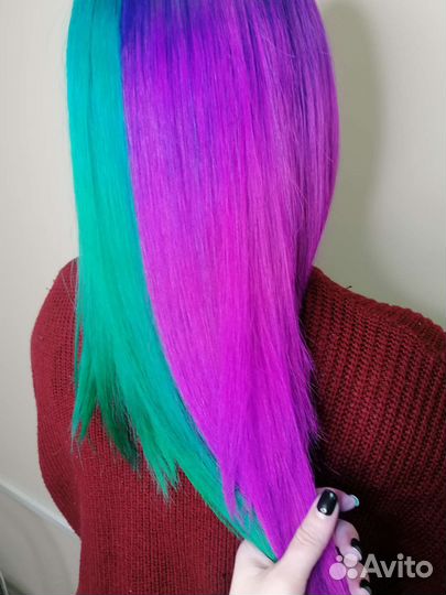 Яркое окрашивание волос