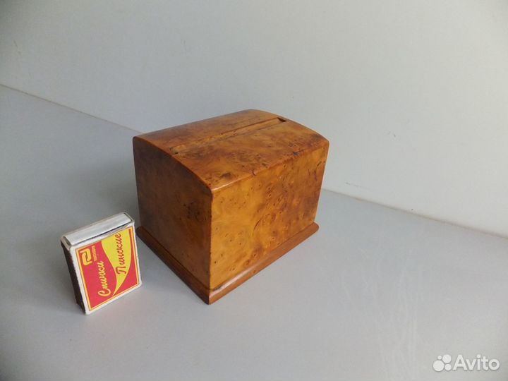 Старинная Сигаретница Карельская Береза