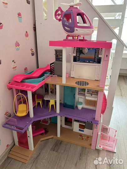Дом для барби с мебелью