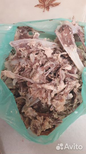 Варёные куриные кости для собаки