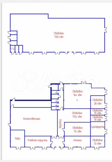 Торговая площадь, 1100 м²