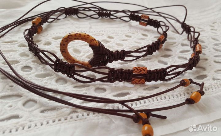 Пояс кожаный