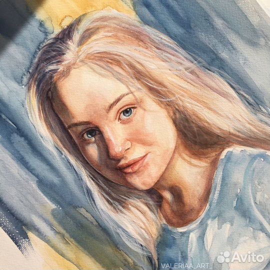 Портрет по фото на заказ, ручная работа