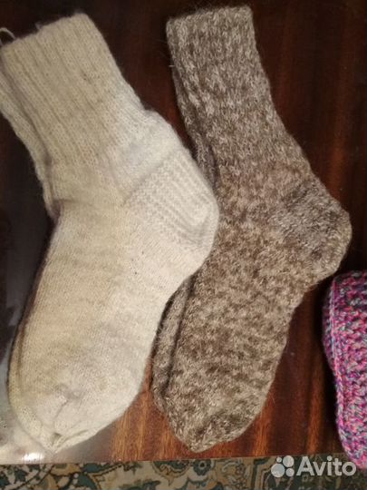Носки шерсть ручная вязка