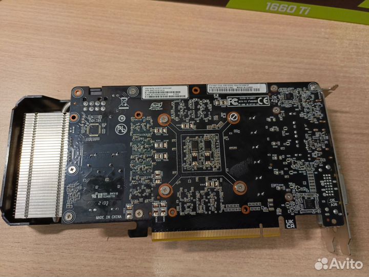 Видеокарта Palit GTX 1660ti 6gb ос