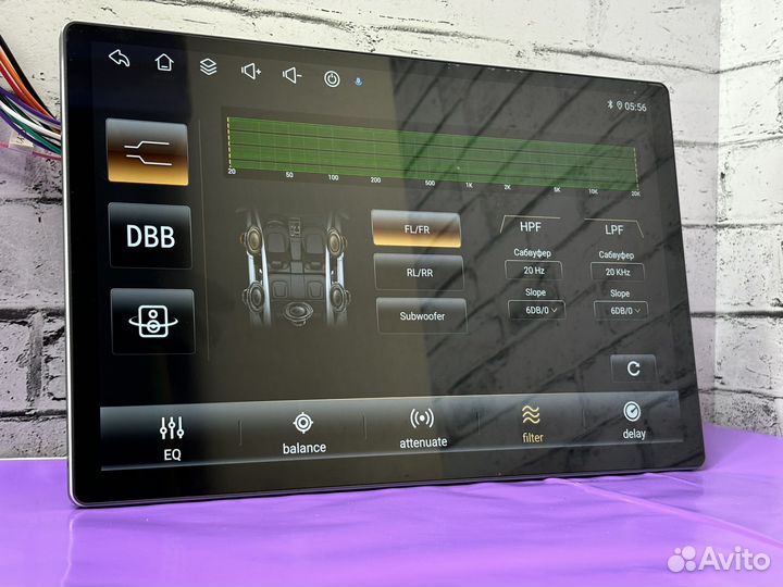 Магнитола android 13 дюйм 6/128 8ядер Dsp carplay