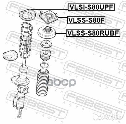 Опора амортизатора volvo XC90 2003- vlss-S80RUB