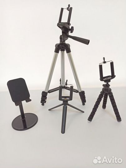 Селфи штативы гибкие и на жёстком креплении